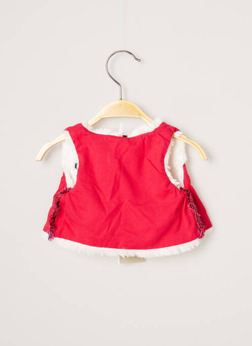 Gilet sans manche rose 3 POMMES pour fille