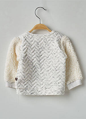 Gilet manches longues blanc 3 POMMES fille