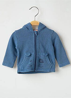 Gilet manches longues bleu 3 POMMES garçon