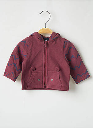 Gilet manches longues rouge 3 POMMES garçon