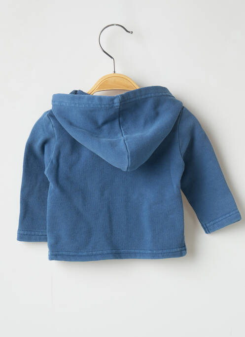 Gilet manches longues bleu 3 POMMES garçon