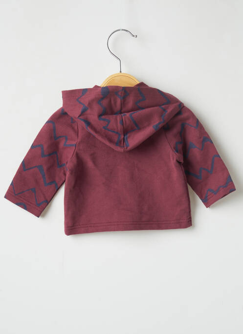 Gilet manches longues rouge 3 POMMES garçon