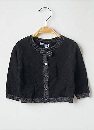 Gilet manches longues noir ABSORBA fille