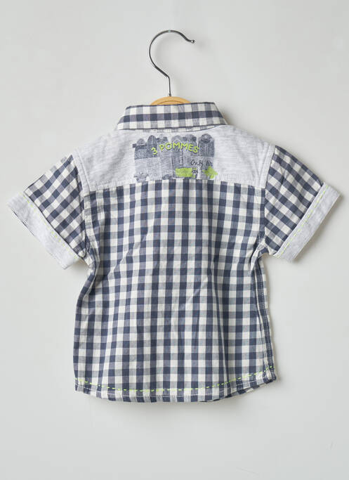 Chemise manches courtes gris 3 POMMES pour garçon