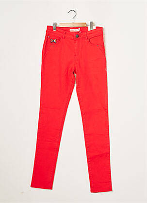 Jeans skinny rouge CATIMINI pour fille