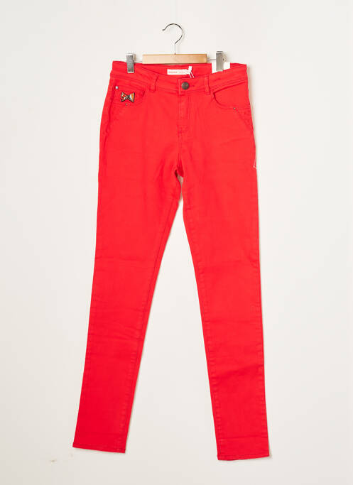 Jeans skinny rouge CATIMINI pour fille