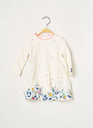Robe mi-longue blanc CATIMINI fille