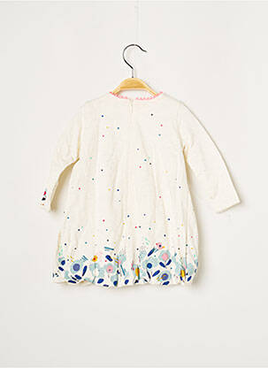 Robe mi-longue blanc CATIMINI fille