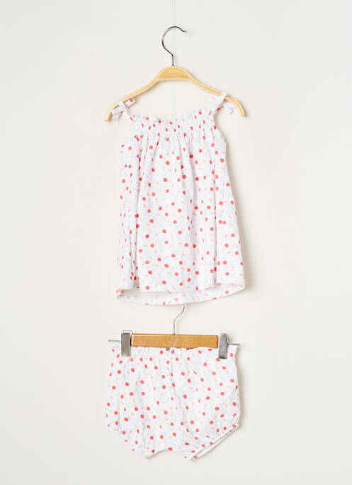 Robe mi-longue blanc ABSORBA pour fille