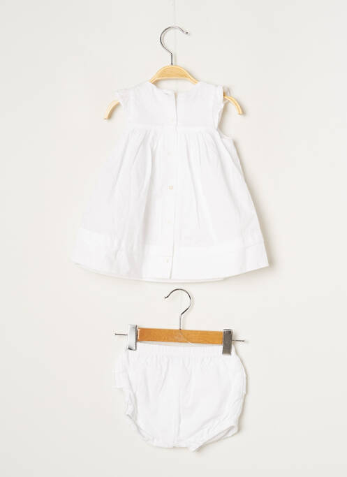 Robe mi-longue blanc ABSORBA pour fille