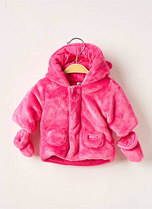 Manteau court rose ABSORBA enfant