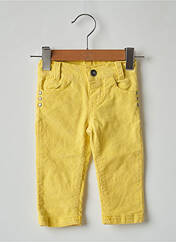 Pantalon droit jaune 3 POMMES pour fille seconde vue
