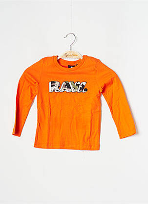 T-shirt orange G STAR pour garçon