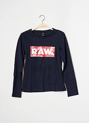 T-shirt bleu marine G STAR fille