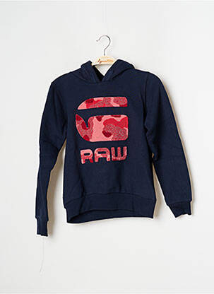 Sweat-shirt bleu marine G STAR fille
