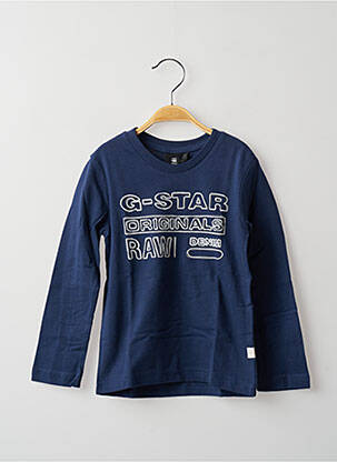T-shirt bleu G STAR pour garçon