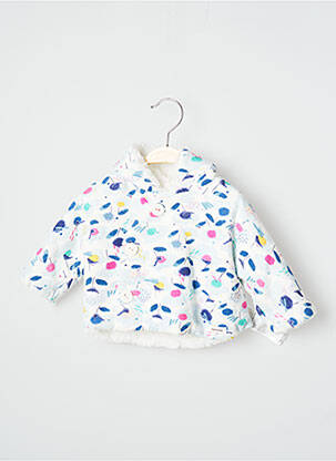 Manteau court blanc CATIMINI fille