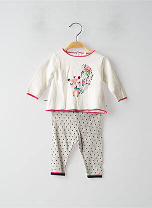 Ensemble pantalon blanc CATIMINI fille