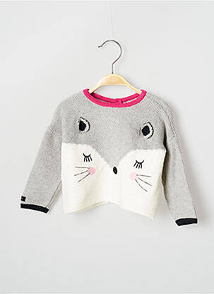 Gilet manches longues gris CATIMINI fille