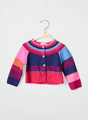 Gilet manches longues rose CATIMINI fille