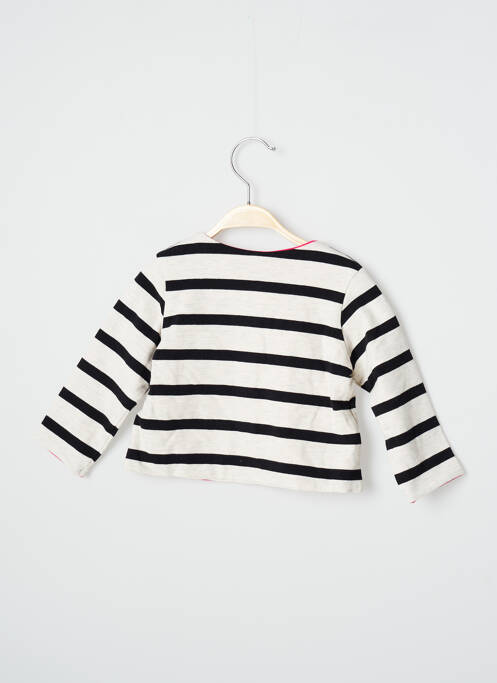 Gilet manches longues beige CATIMINI pour fille