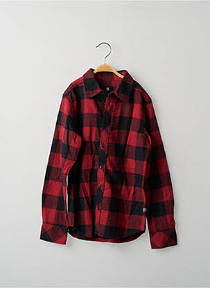Chemise manches longues rouge G STAR garçon