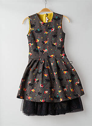 Robe mi-longue multicolore CATIMINI fille