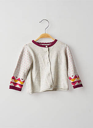 Gilet manches longues blanc CATIMINI fille