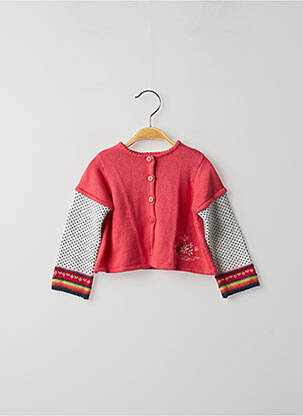 Gilet manches longues rouge CATIMINI fille