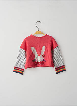 Gilet manches longues rouge CATIMINI fille