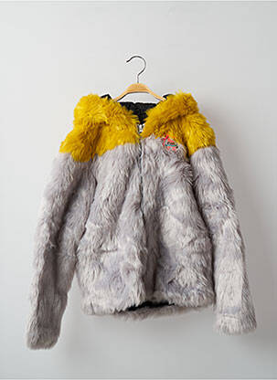 Manteau court gris CATIMINI fille