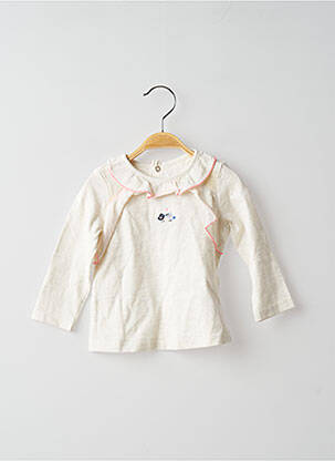 Gilet manches longues blanc CATIMINI fille