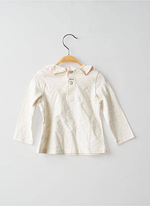 Gilet manches longues blanc CATIMINI fille