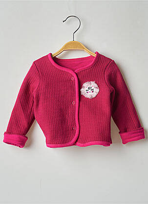 Gilet manches longues rose CATIMINI fille