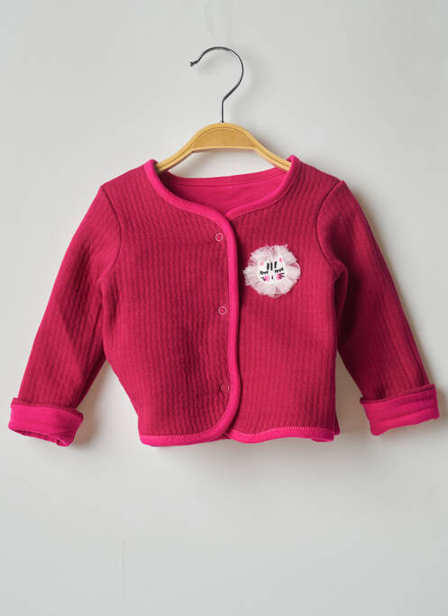 Gilet manches longues rose CATIMINI fille