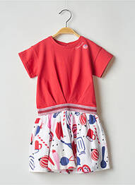 Robe courte rouge CATIMINI fille