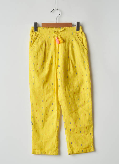 Pantalon droit jaune CATIMINI pour fille