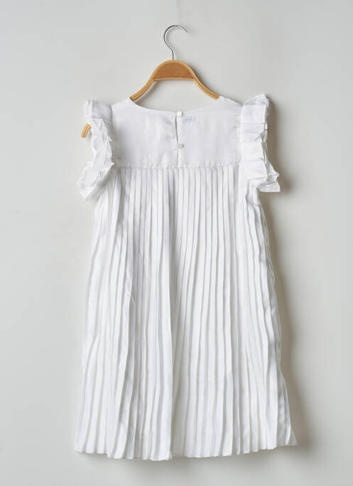 Robe mi-longue blanc CATIMINI fille