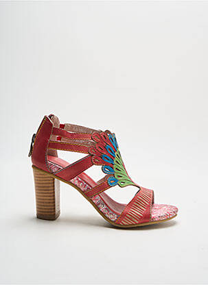 Sandales/Nu pieds rouge LAURA VITA pour femme