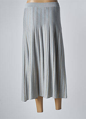 Jupe longue gris DEVERNOIS femme