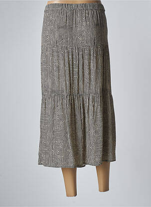 Jupe mi-longue beige DEVERNOIS femme