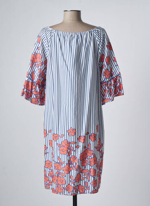 Robe mi-longue bleu DEVERNOIS pour femme