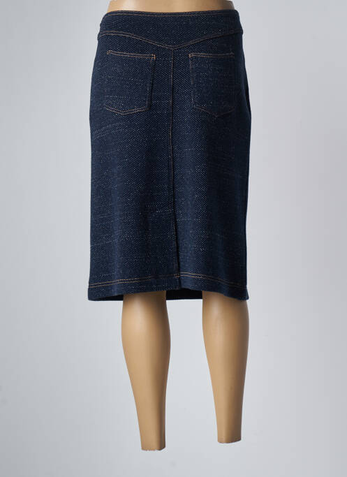 Jupe mi-longue bleu DEVERNOIS pour femme