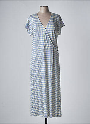 Robe longue bleu DEVERNOIS femme