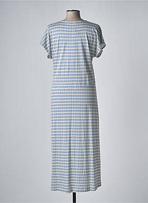 Robe longue bleu DEVERNOIS femme
