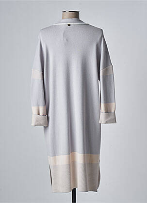 Robe mi-longue gris DEVERNOIS femme