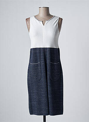 Robe mi-longue bleu DEVERNOIS femme