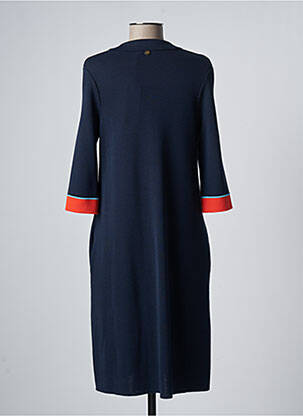 Robe mi-longue bleu DEVERNOIS femme