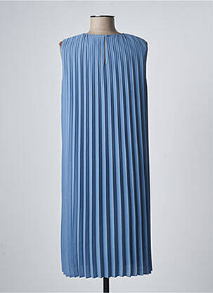 Robe mi-longue bleu DEVERNOIS femme