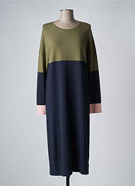 Robe mi-longue bleu DEVERNOIS femme